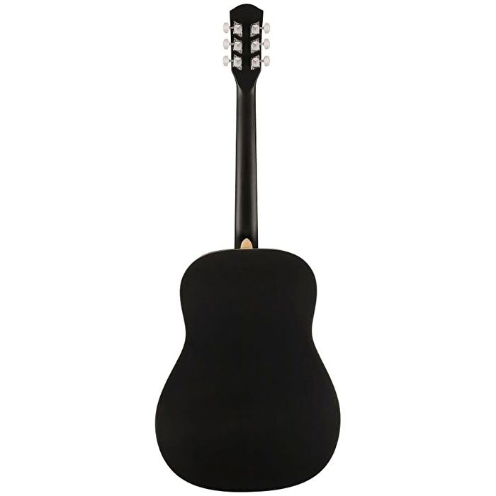 Fender FA-25 Dreadnought Ceviz Klavye Siyah Akustik Gitar